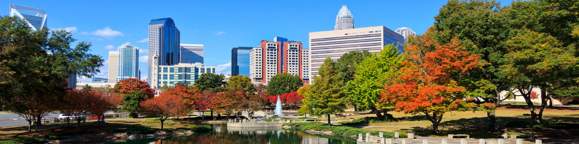 Skyline Panorama of Charlotte Business District